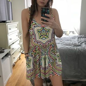 mara hoffman estrada pink swim cover up romper L